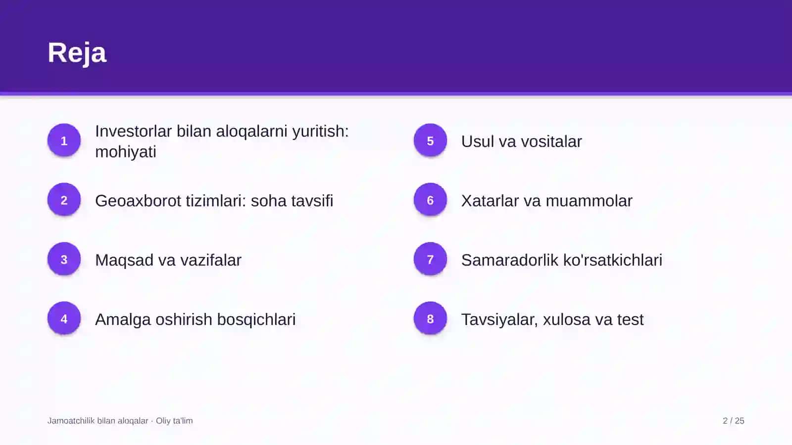 geoaxborot tizimlarida investorlar bilan aloqalarni yuritish 8985 2