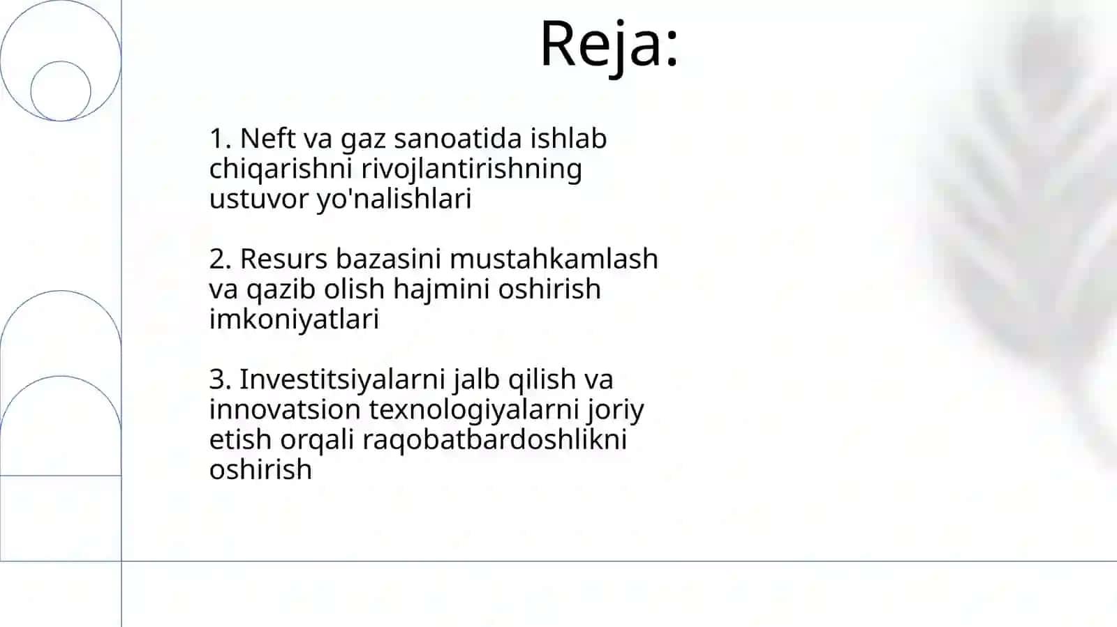 Oʻzbekiston neft va gaz sanoati korxonalarida ishlab chiqarishni rivojlantirish yoʻnalishlari 2