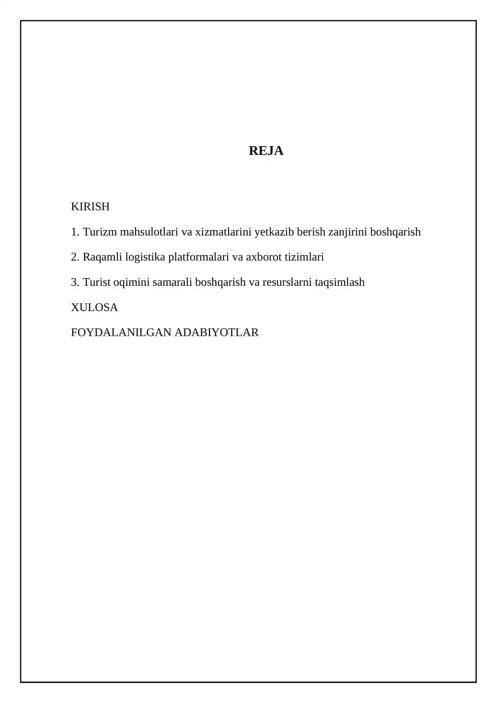 Turizm firmasi logistikasi 2