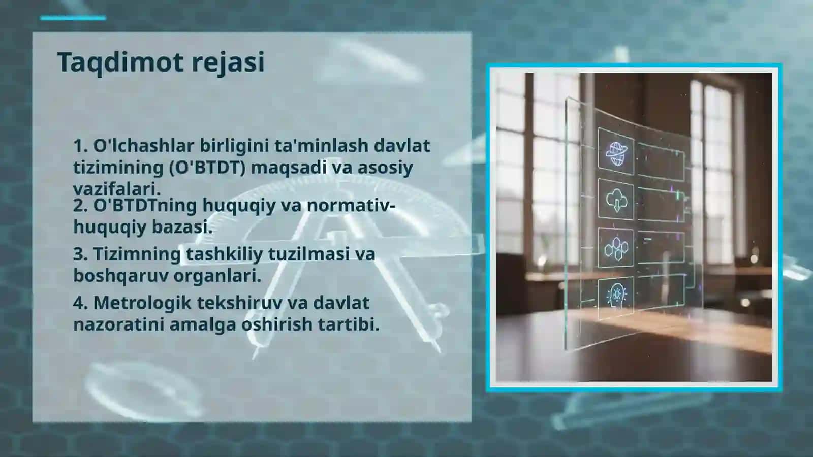 O'lchashlar birligini ta'minlash davlat tizimining umumiy qoidalari 2