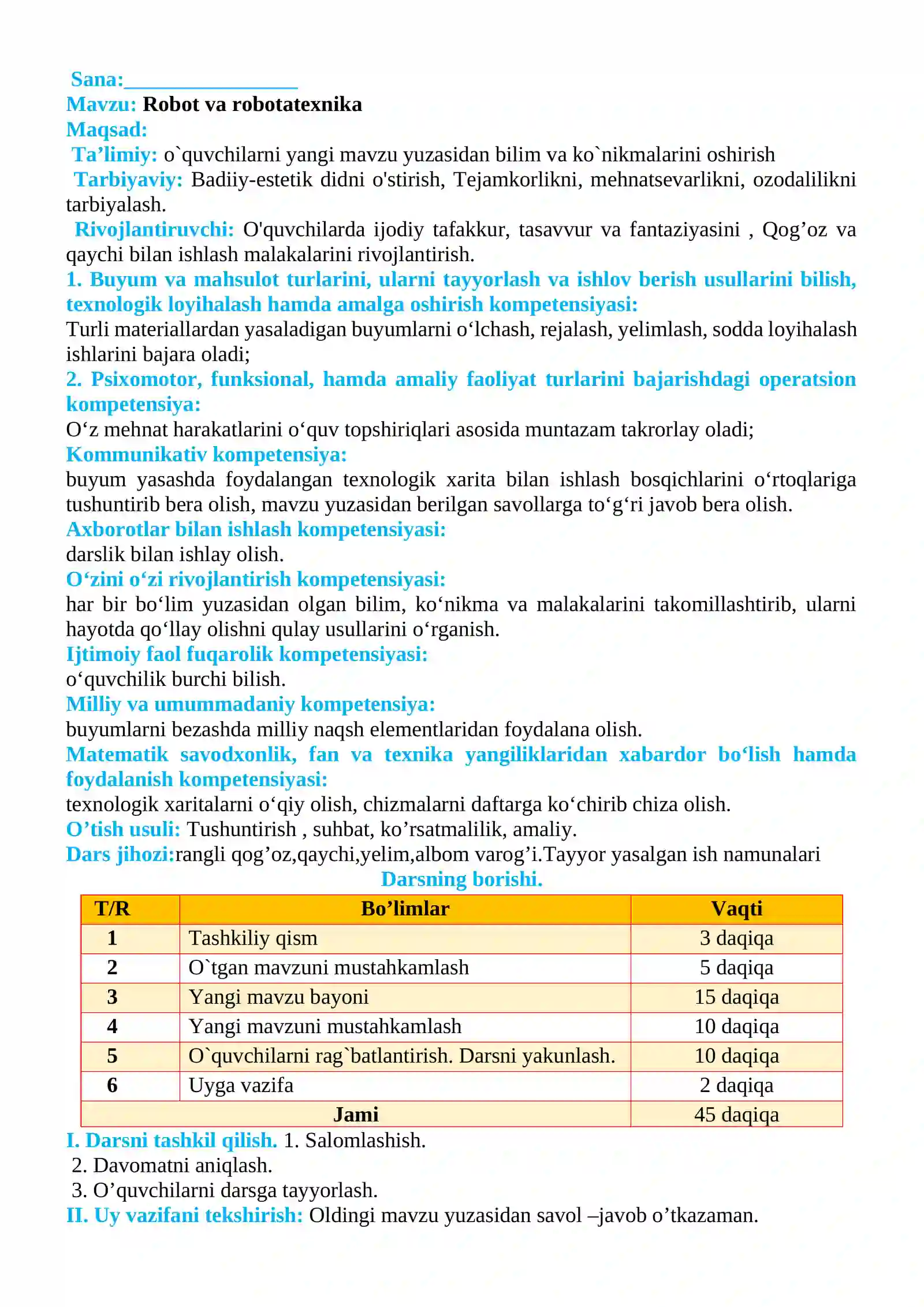 Robot va robotatexnika 2
