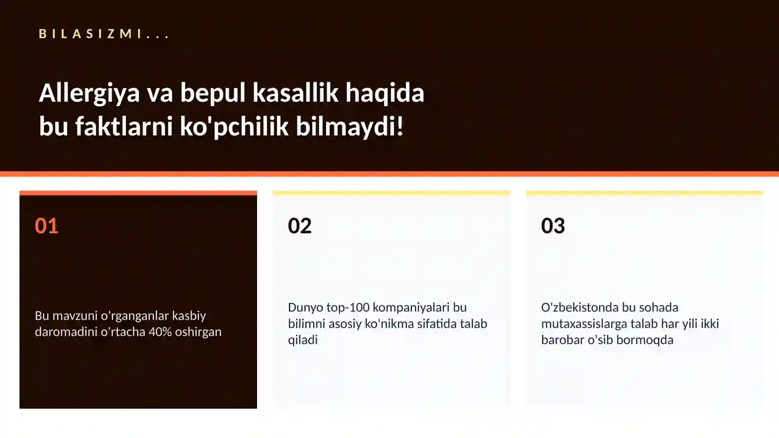 Allergiya va bepul kasallik 2