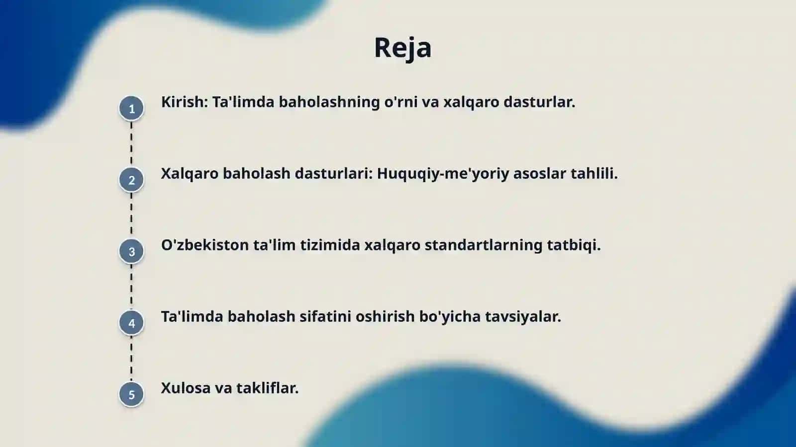 Ta’limda baholash sifatini belgilovchi xalqaro dasturlarni asoslovchi huquqiy-meyoriy hujjat tahlili 2