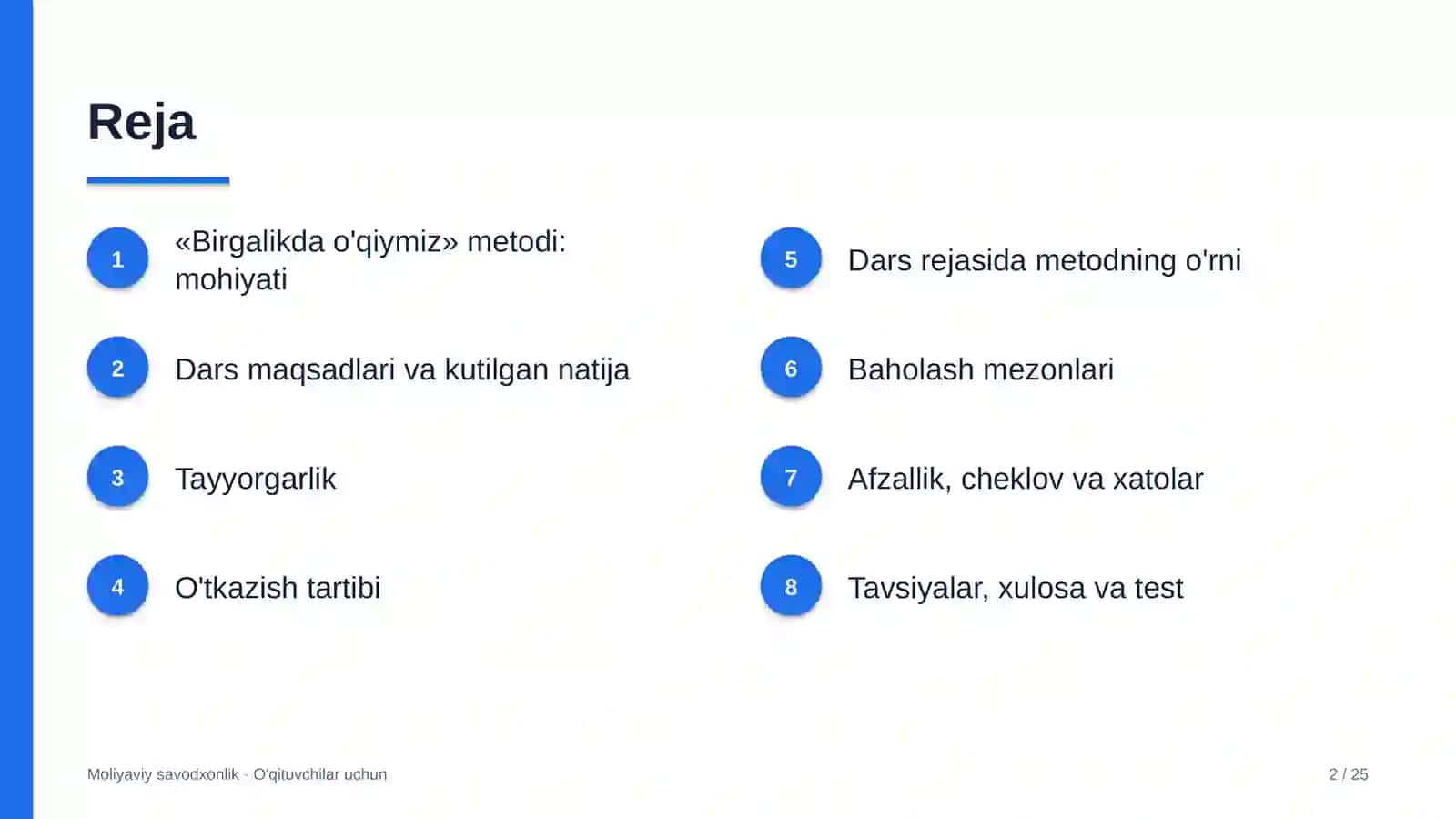moliyaviy savodxonlik darslarida birgalikda o'qiymiz metodidan foydalanish 2183 2