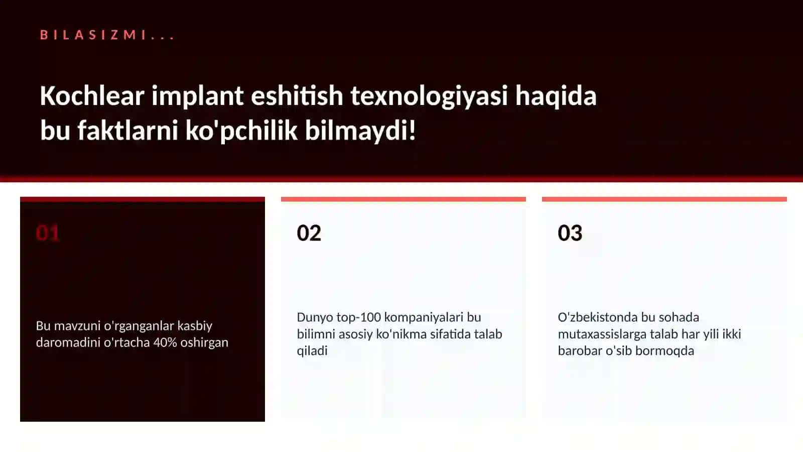 Kochlear implant eshitish texnologiyasi 2