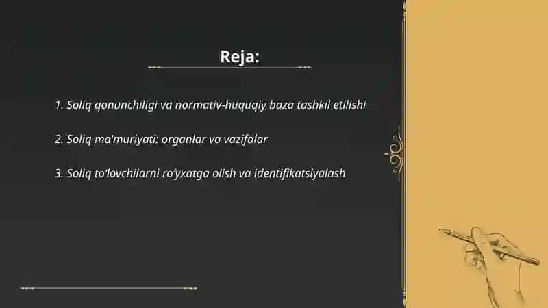 Soliq sozlamalarini amalga oshirish 2