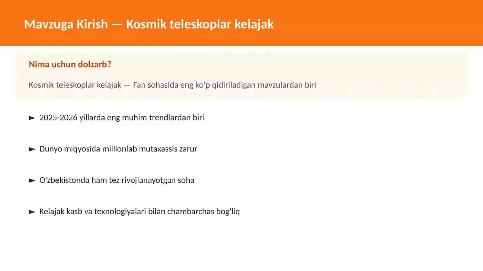 KOSMOSNI TADQIQ 2