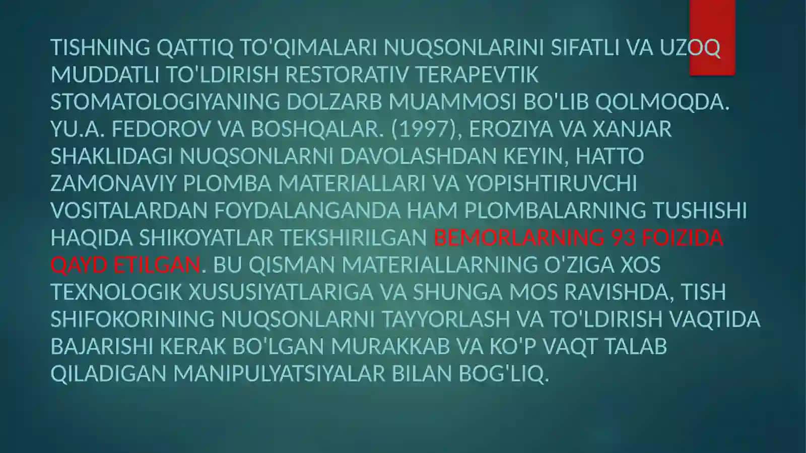 Tishlarni nokaries kasalliklari 2