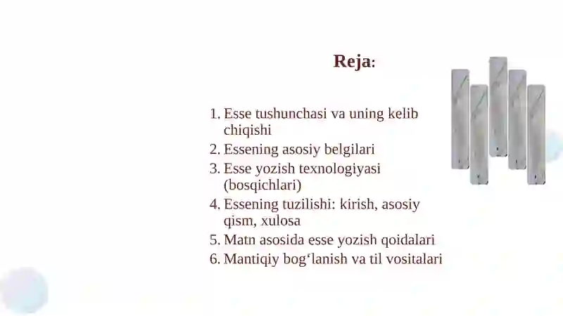Esse haqida tushuncha 2
