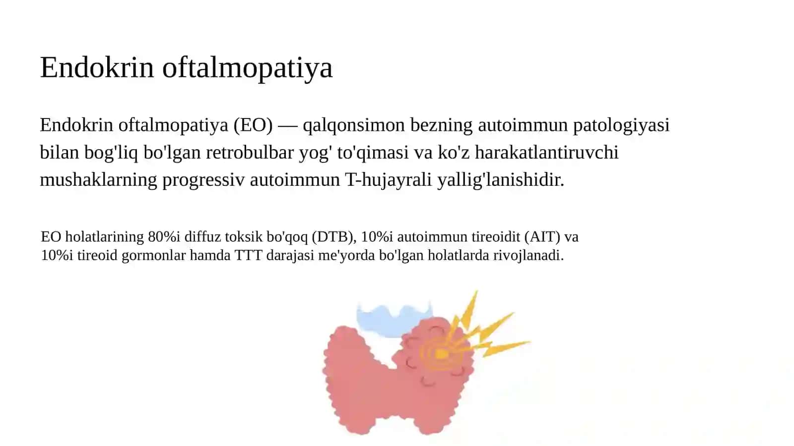 Endokrin oftalmopatiya diagnostikasi va davolash (2-variant) 2
