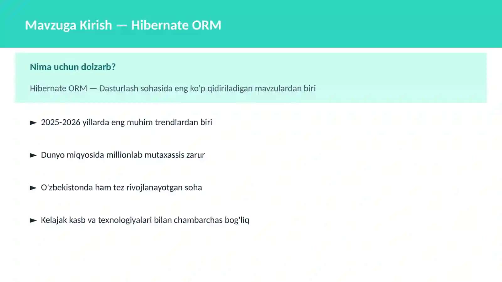 Hibernate ORM 2