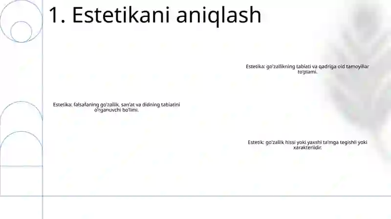 Estetikani aniqlash 2