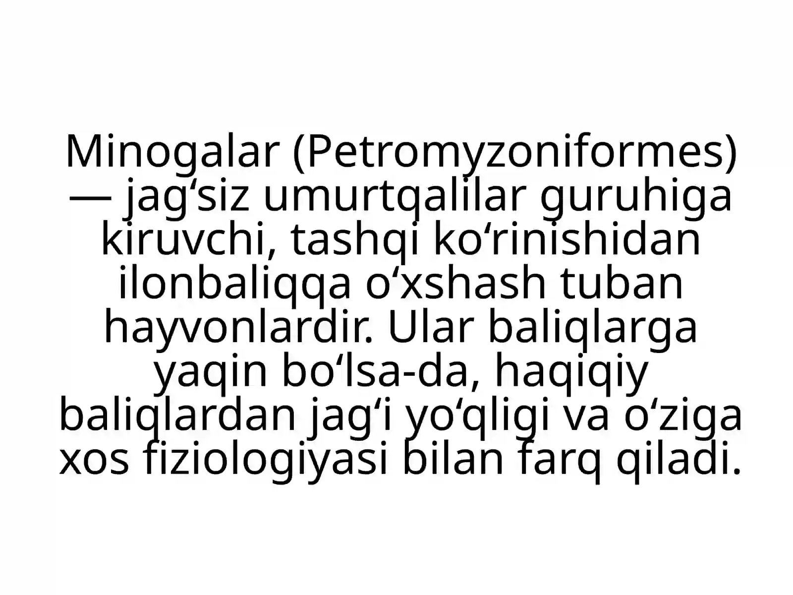 Minogalar va Miksinalar Ekologiyasi 2