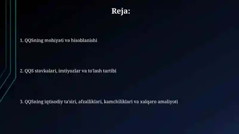 Soliqturlari Qoshilgan qiymat solig'i 2