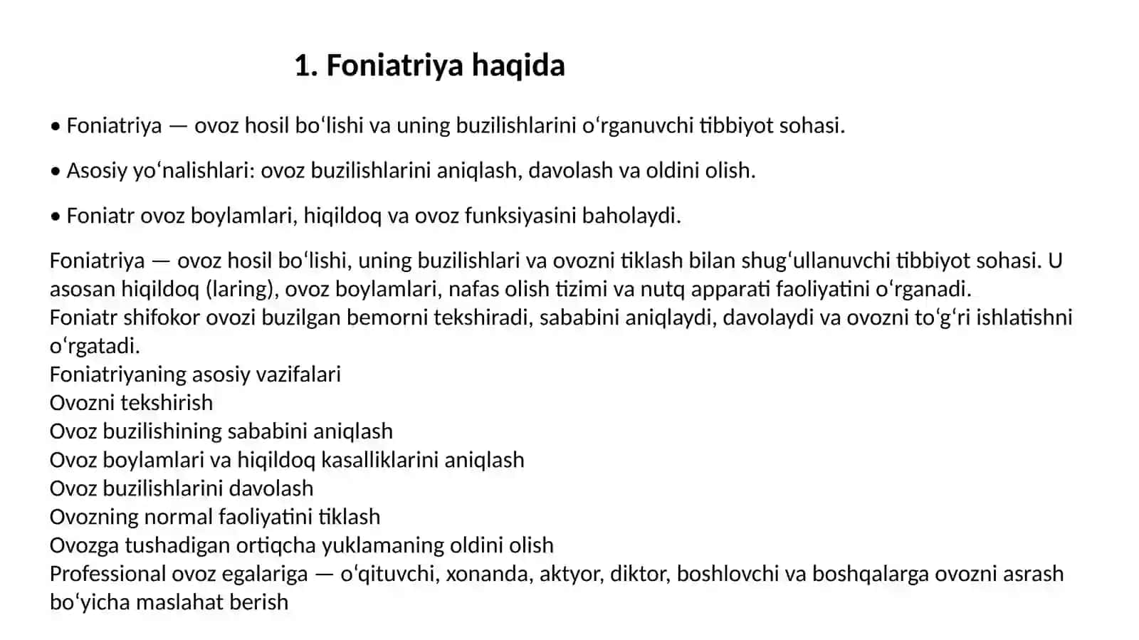 Foniatriya va hiqildoqning yoshga xos anatomiyasi 2