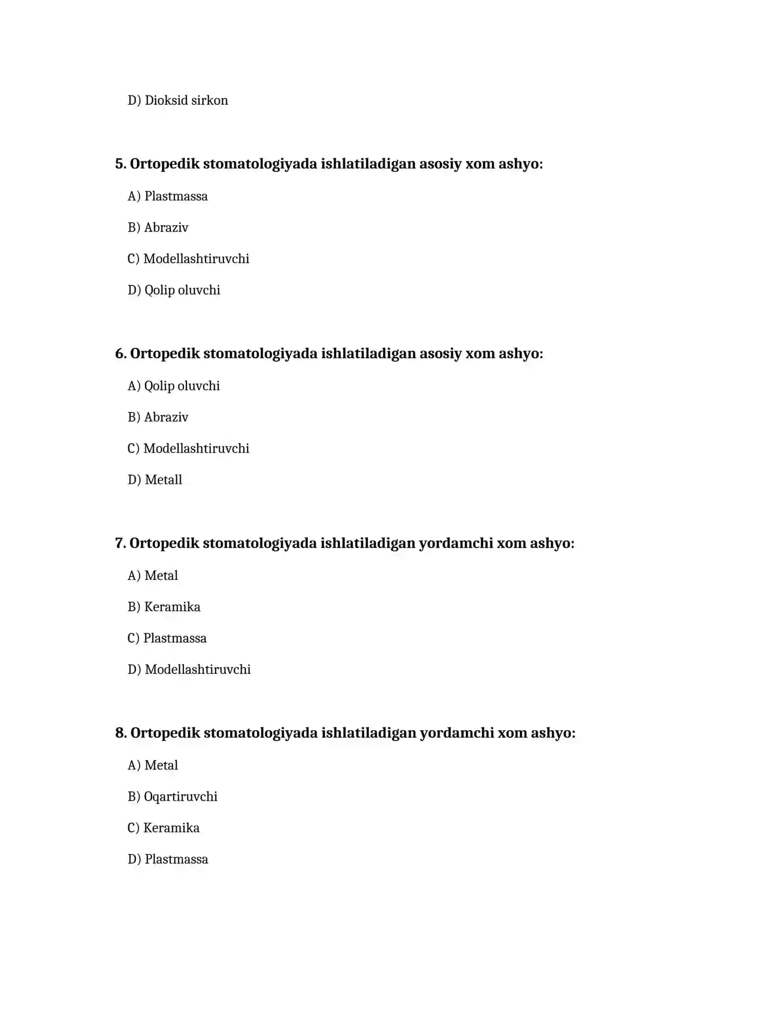 Test Ortopediya 2