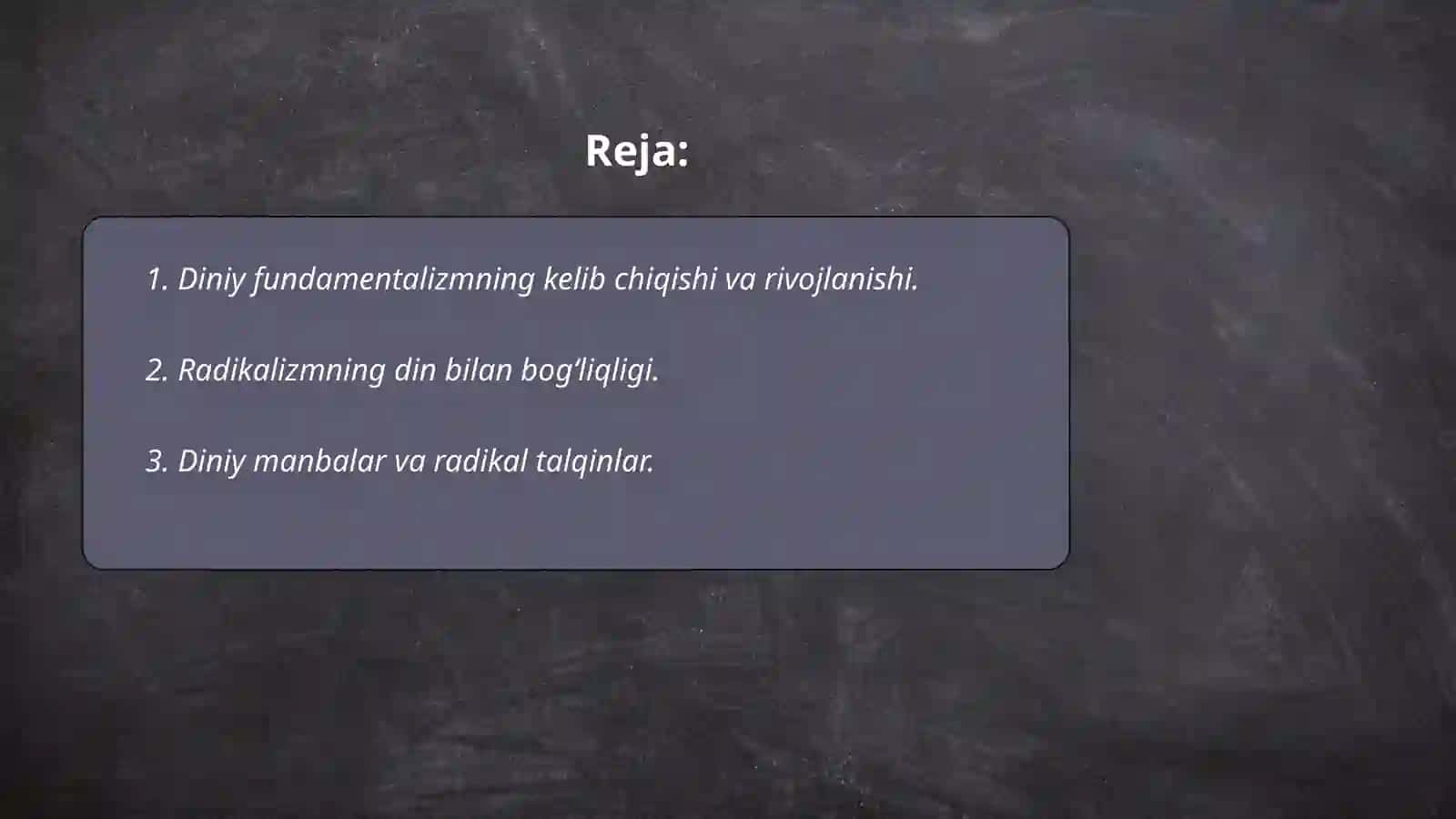 Diniy fundamental radikalizm va terrorizmning tarixi hamda yoʻnalishlari 2