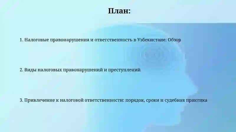 Налоговые правонарушения и ответственность в Узбекистане: Обзор 2