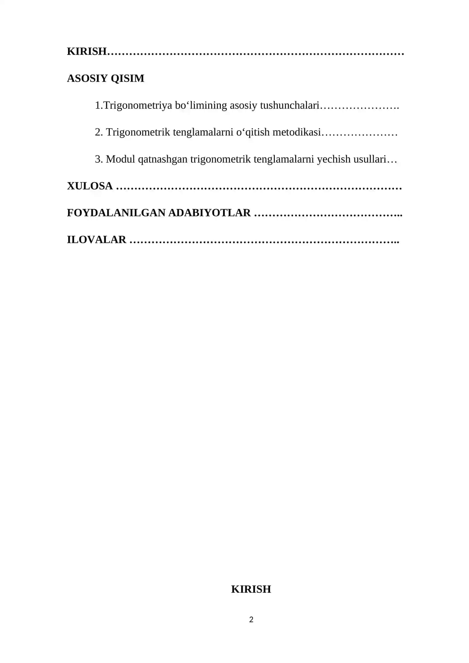 Modul qatnashgan trigonametrik tenglamalarni yechishni o'rgatish usullari 2