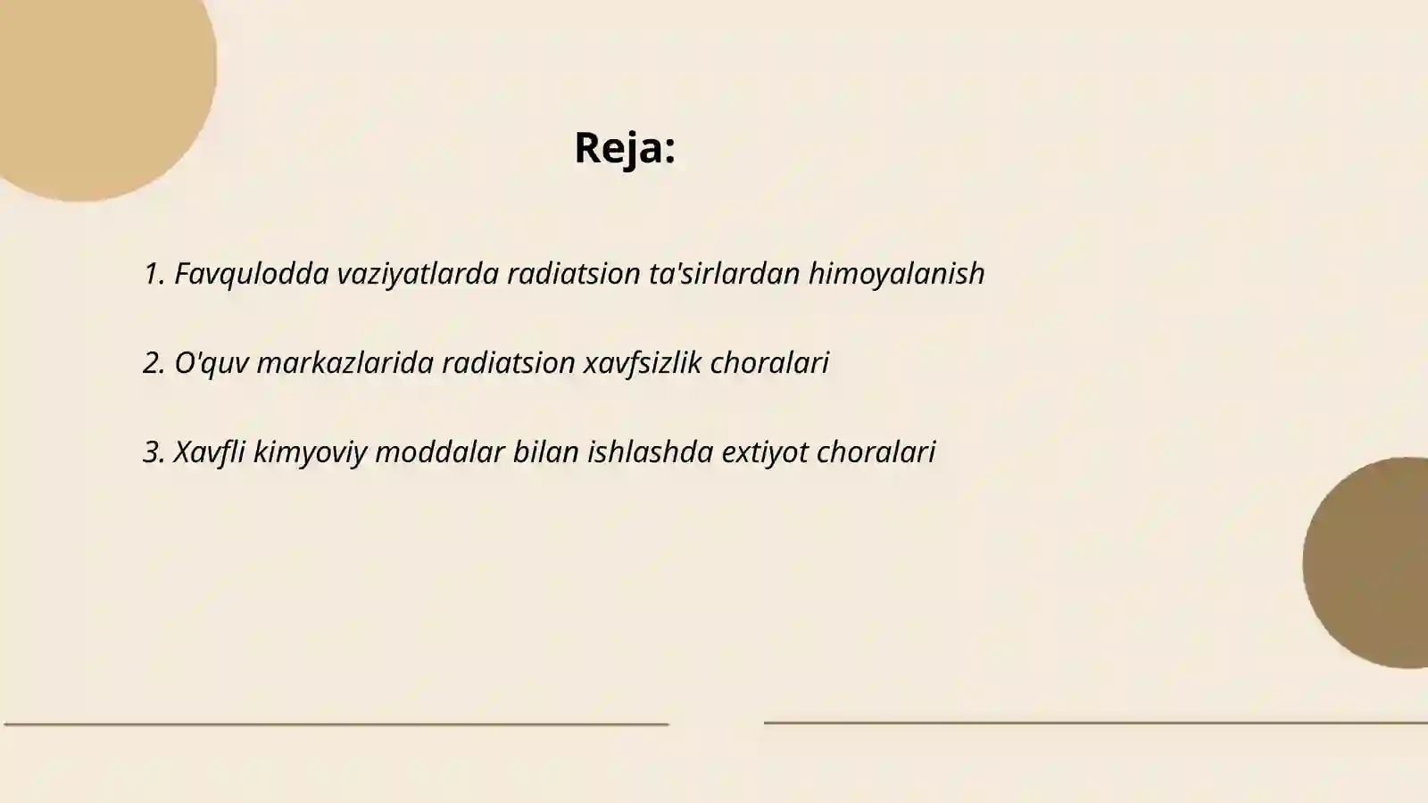 Favqulodda vaziyatlarda radiatsion ta'sirlardan himoyalanish 2