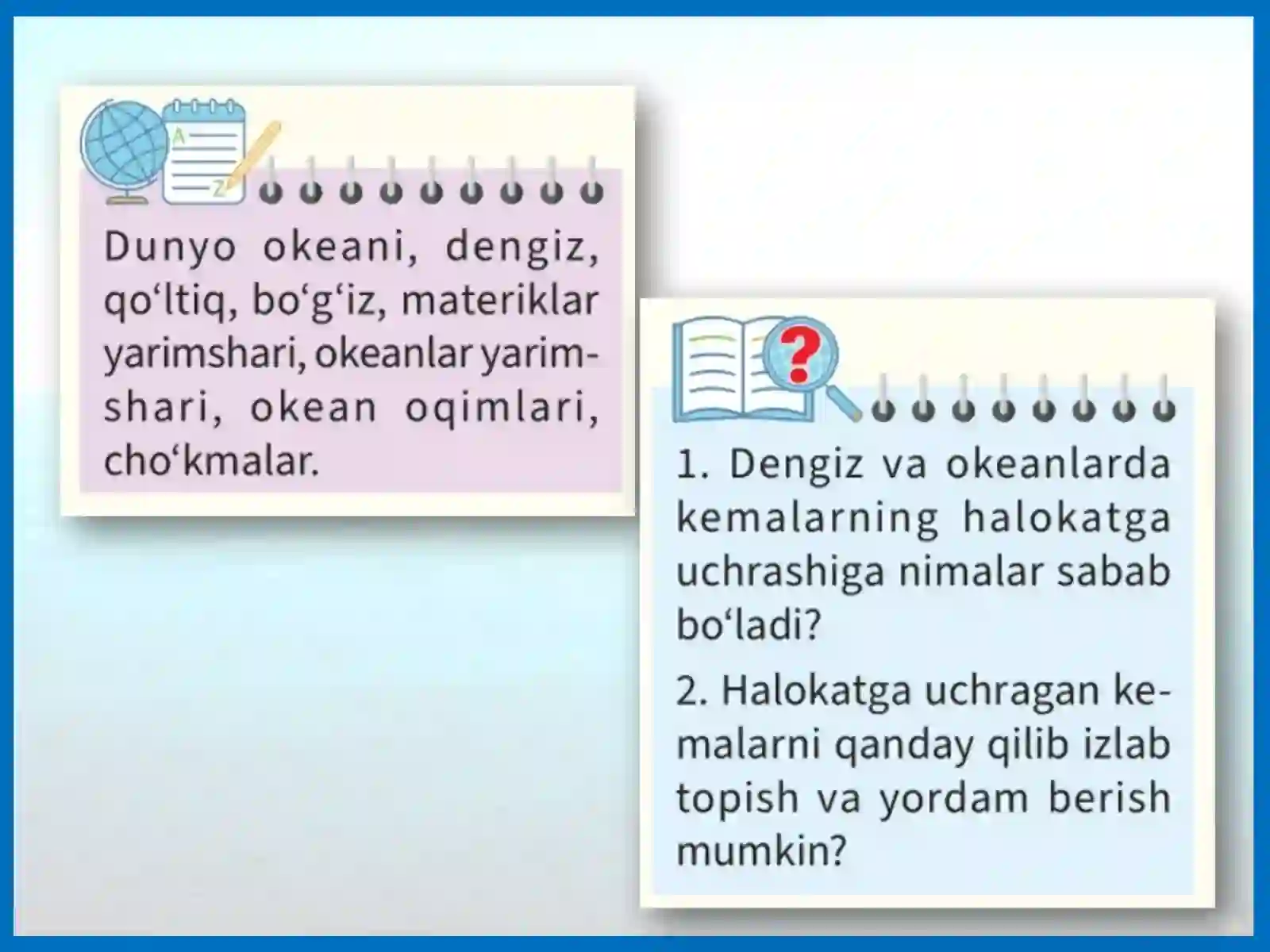 Dunyo okeani va uning qismlari 2