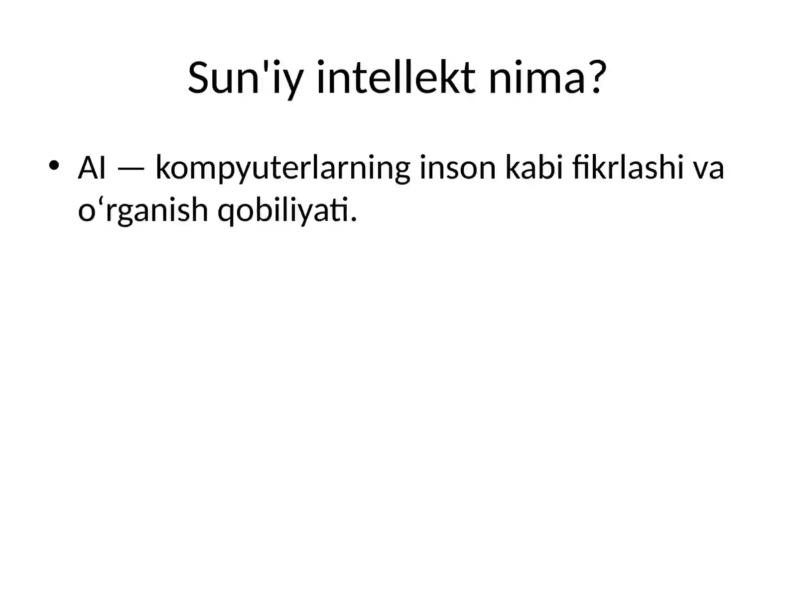 SUN'IY INTELLEKT VA CHATGPT 2