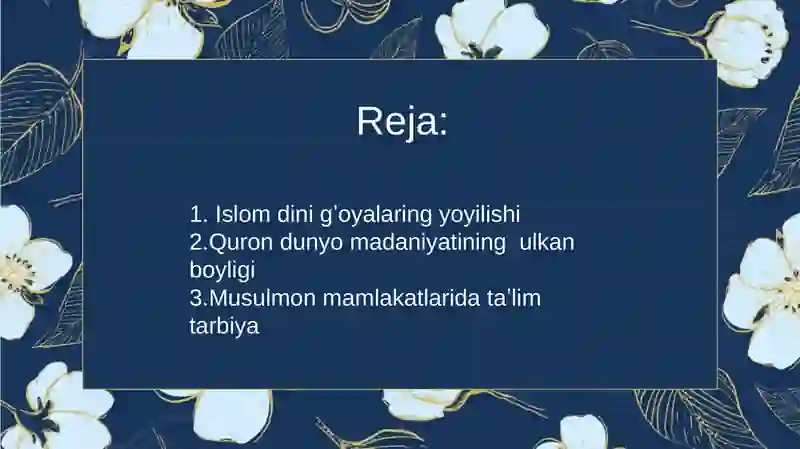 Islom dini O'qitish Materiallari 2