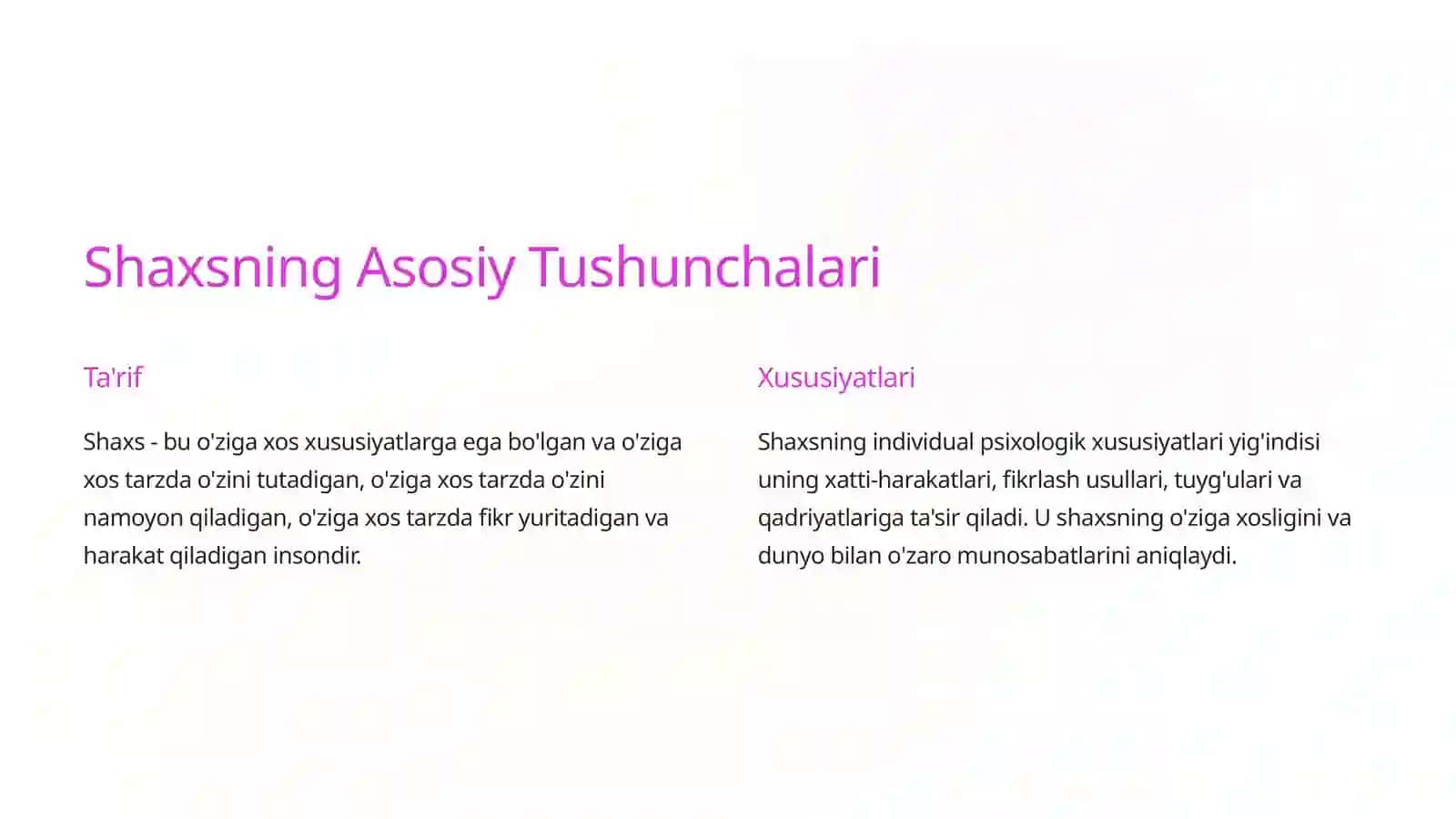 Shaxsning Individual Psixologik Xususiyatlari 2