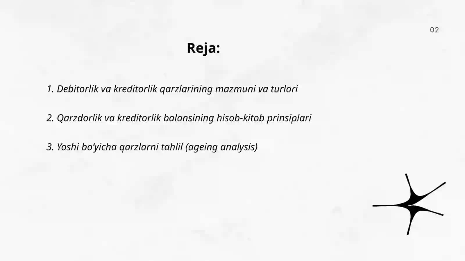 Debitorlik va kreditorlik qarzlari tahlili 2