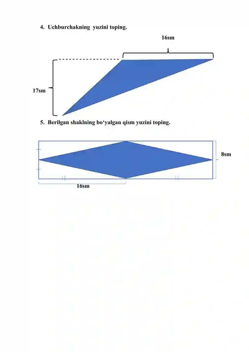 5-sinf matematika 4-nazorat ishi 2
