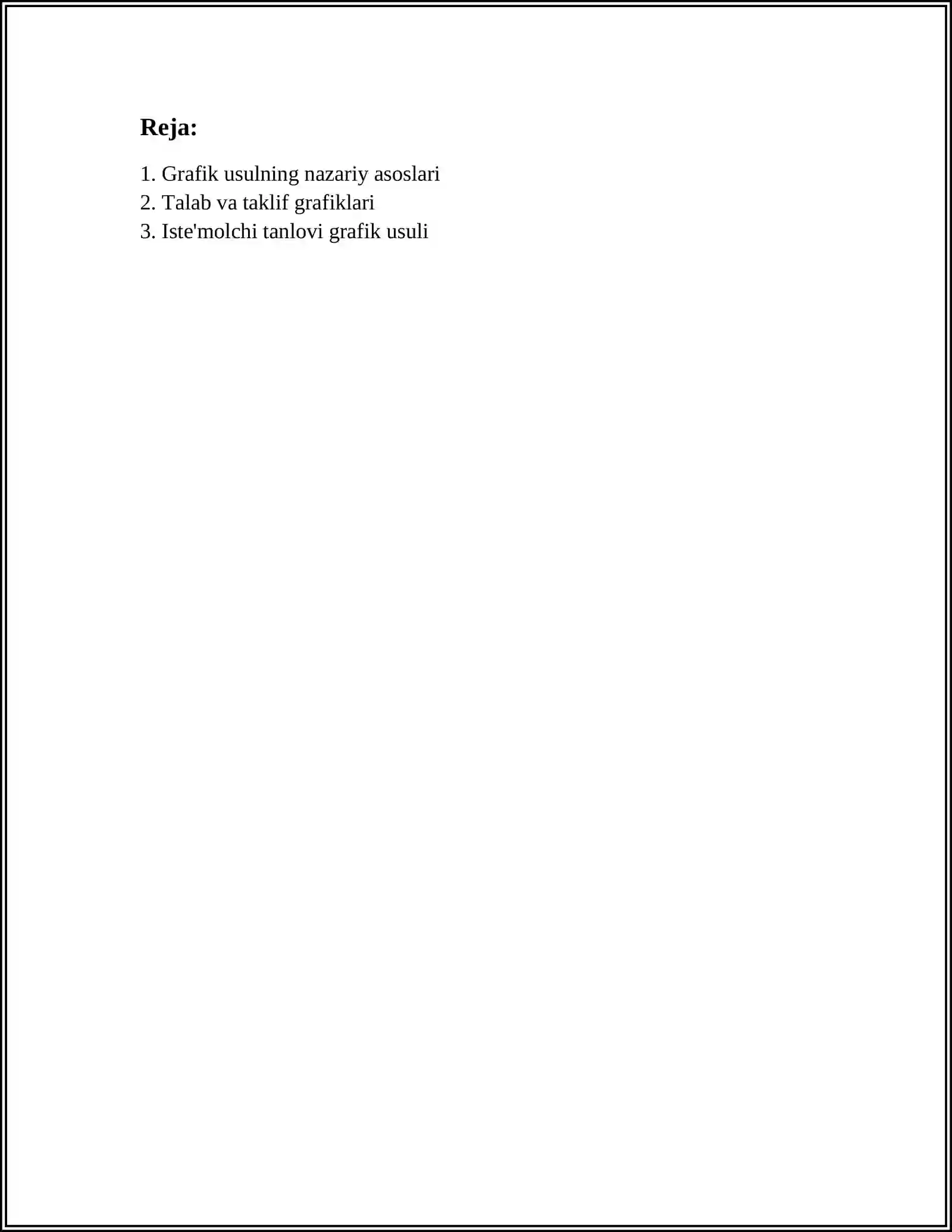 IQTISODIY MASALALARNI GRAFIK USULDA YECHISH VA TAHLIL QILISH 2