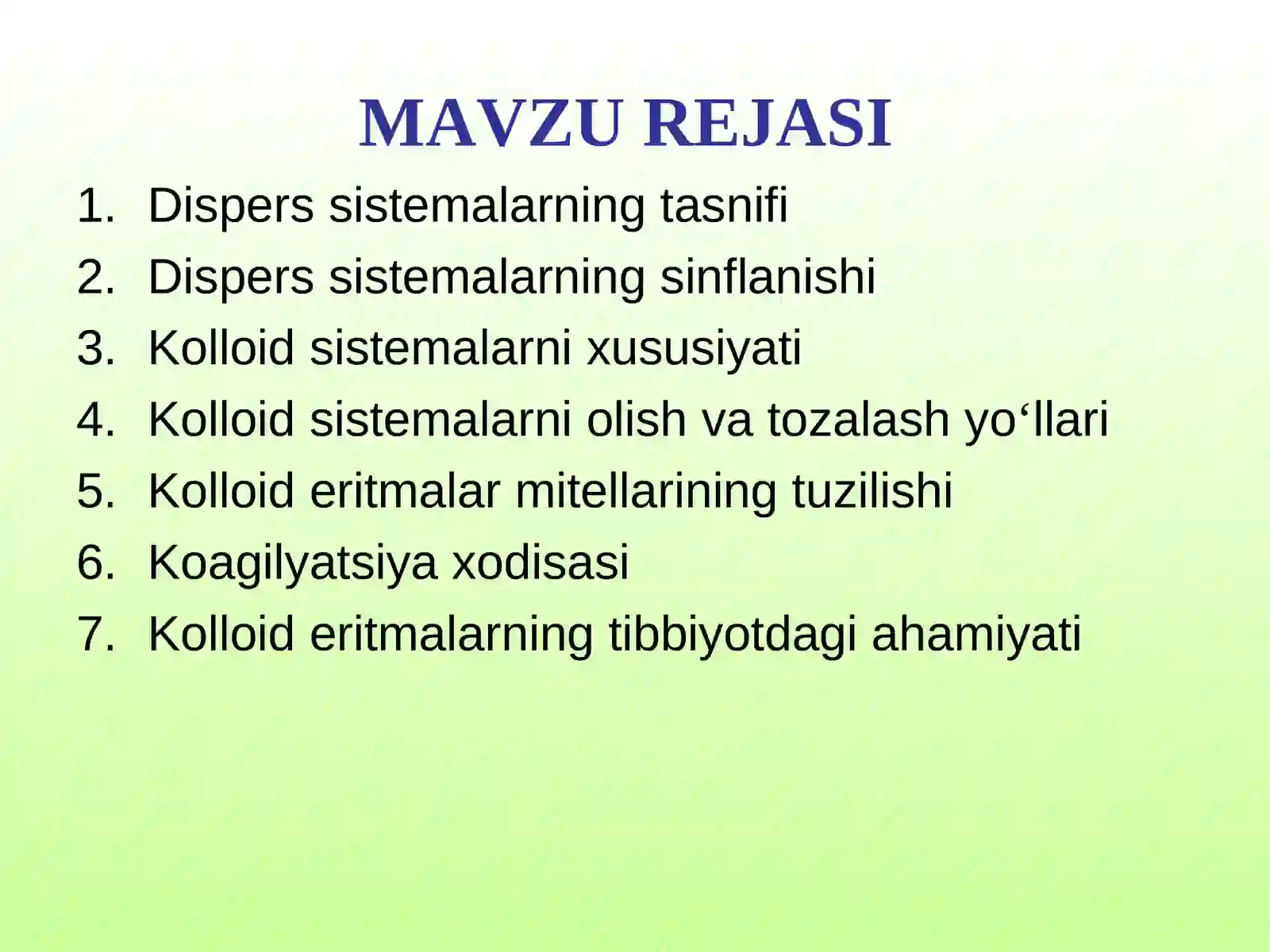 Kolloid dispers sistemalar 2
