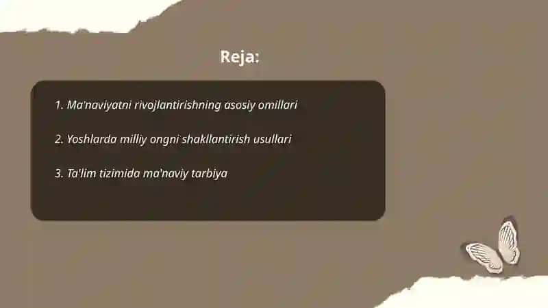 Manaviy taraqqiyotni taʼminlash va sohani yangi bosqichga olib chiqish 2
