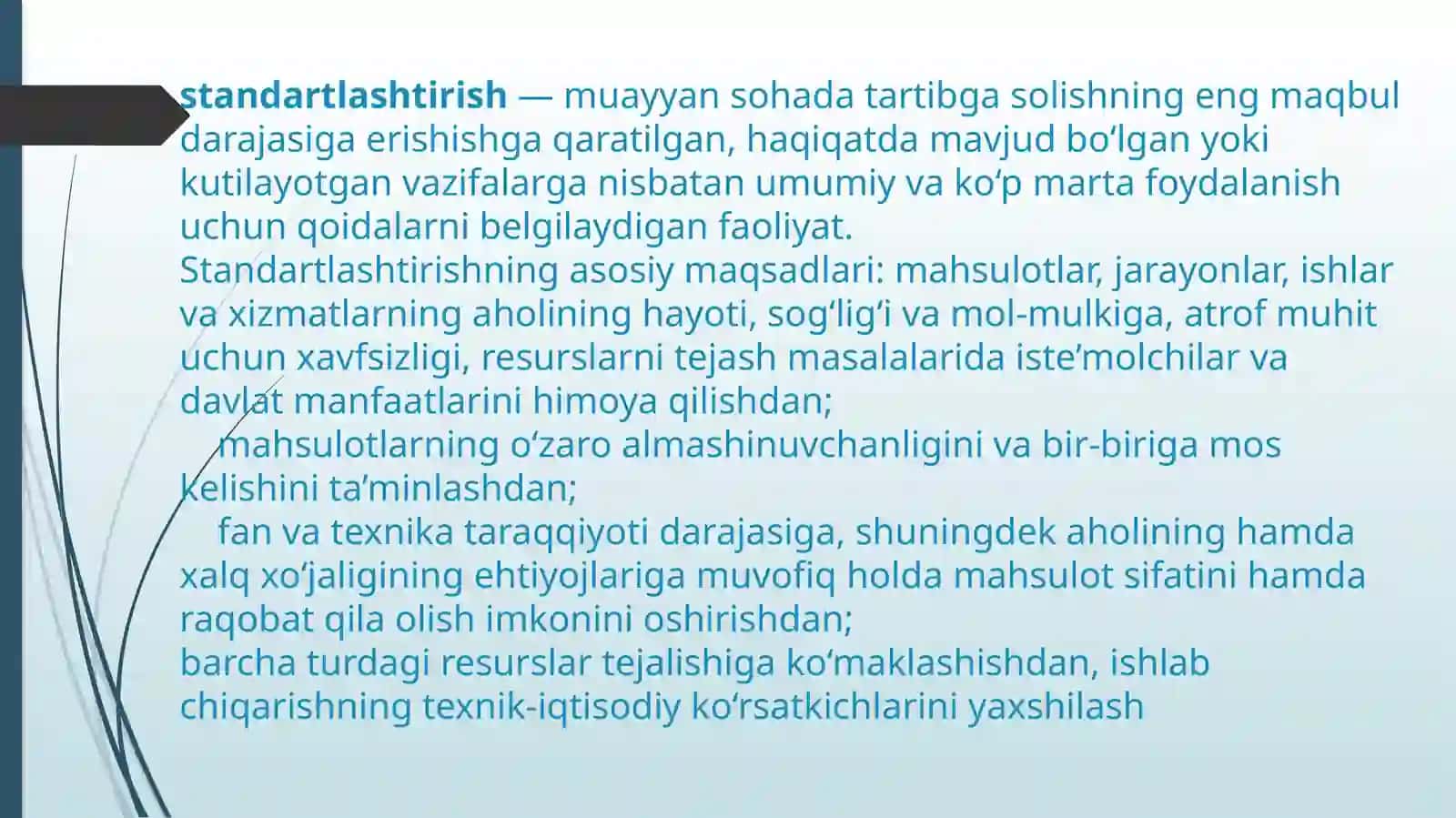 STANDARTLASHTIRISHGA DOIR NORMATIV HUJJATLAR 2