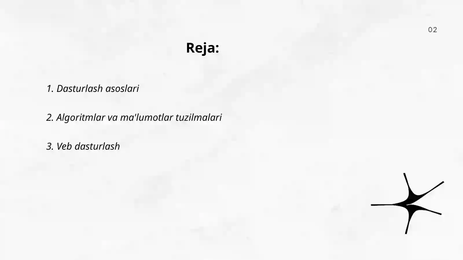 Dasturlash asoslari 2