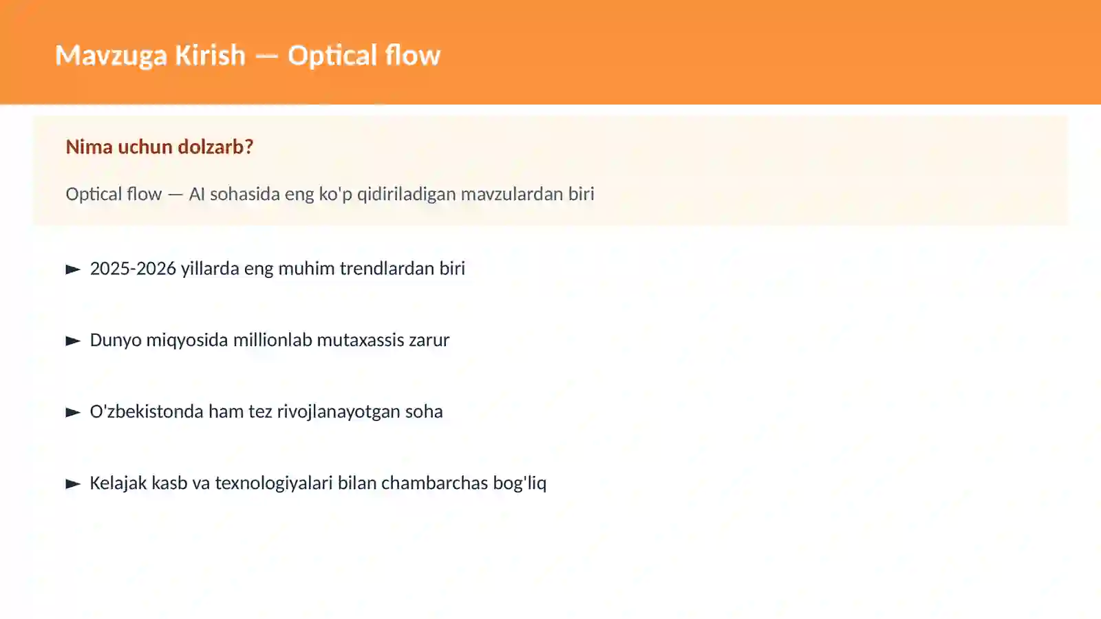 Optical flow 2