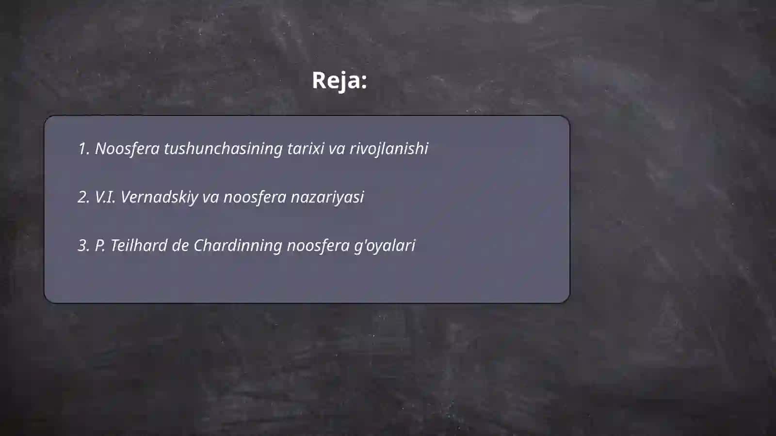 Noosfera tushunchasi va atrof muhit muhofazasi 2