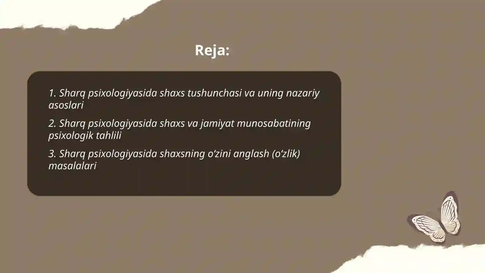Sharq psixolgiyasida shaxs muammosi 2
