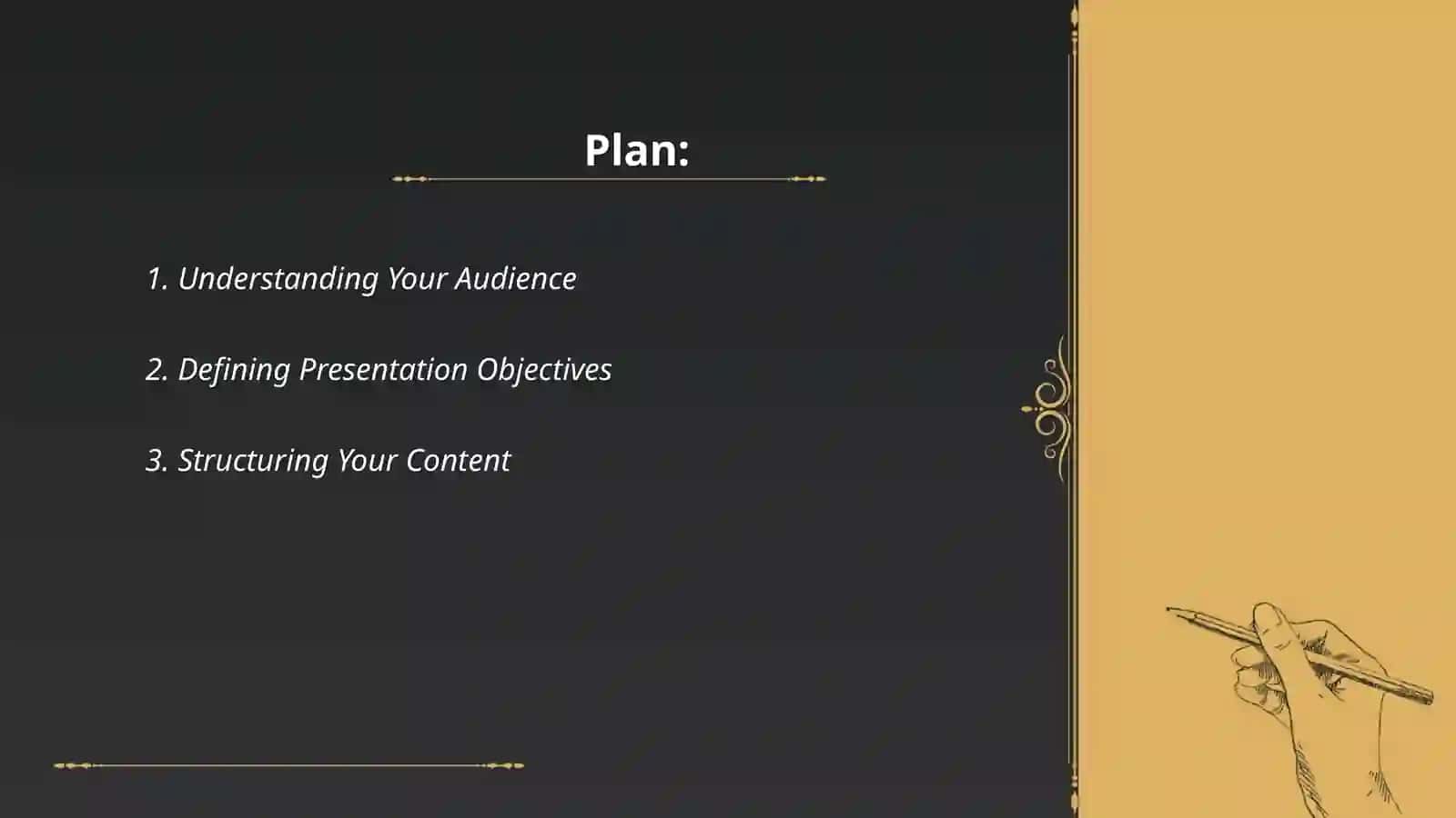 Organizing business presentations for meetings 2