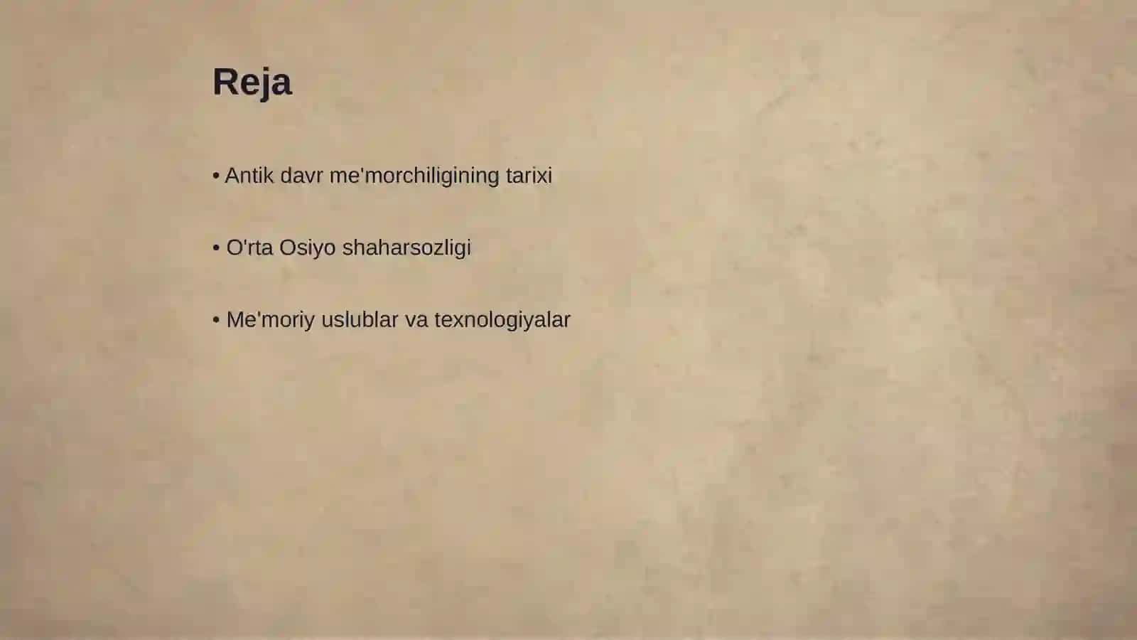 O'rta Osiyoda Antik davri me'morchiligi 2
