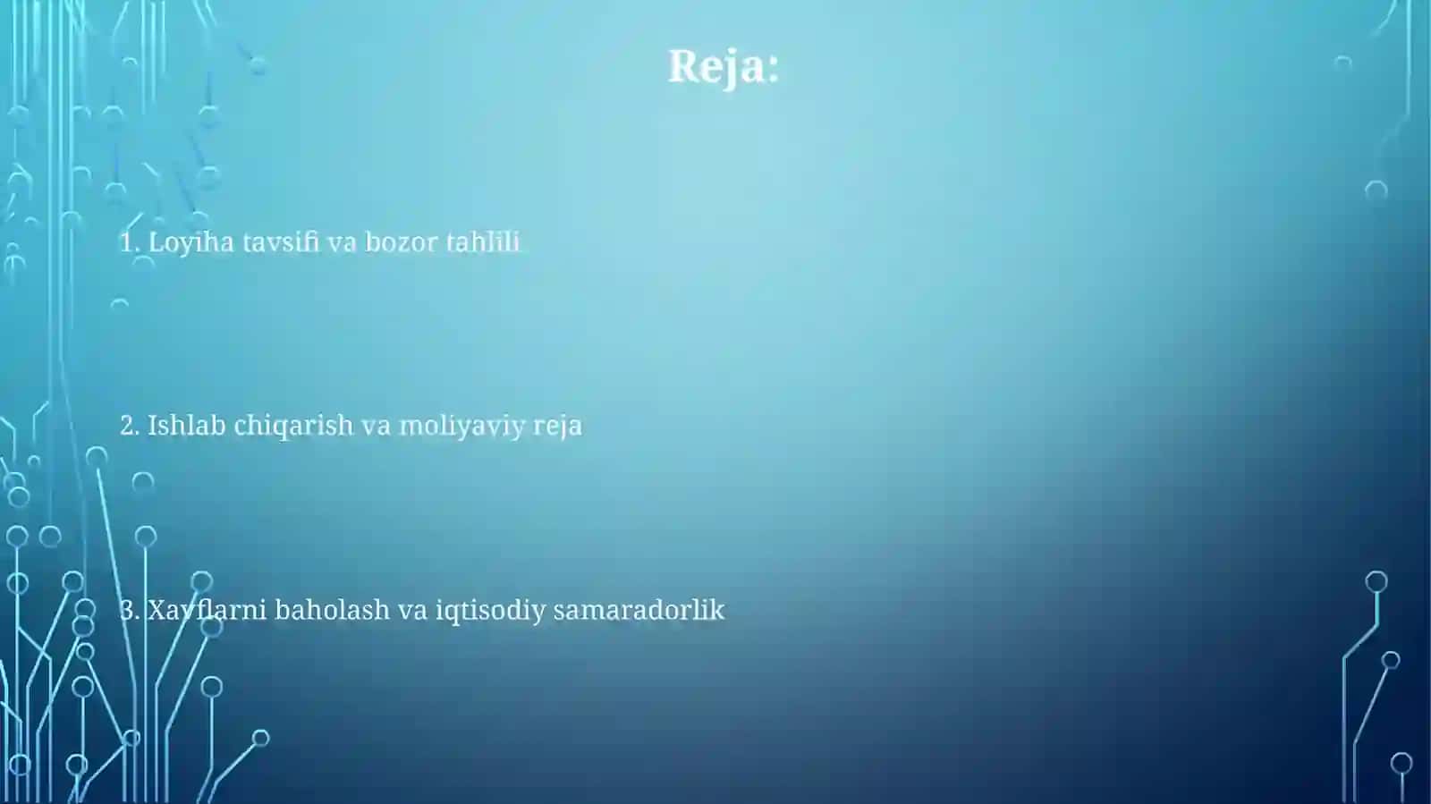 100 million so'mga Milli non va shirinliklar ishlab chiqarish loyihasi 2