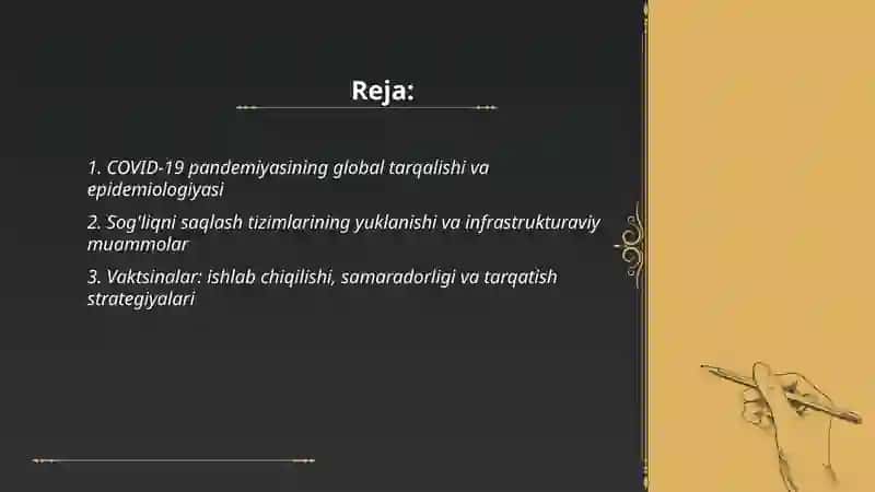 COVID-19 pandemiyasining global tarqalishi va epidemiologiyasi 2