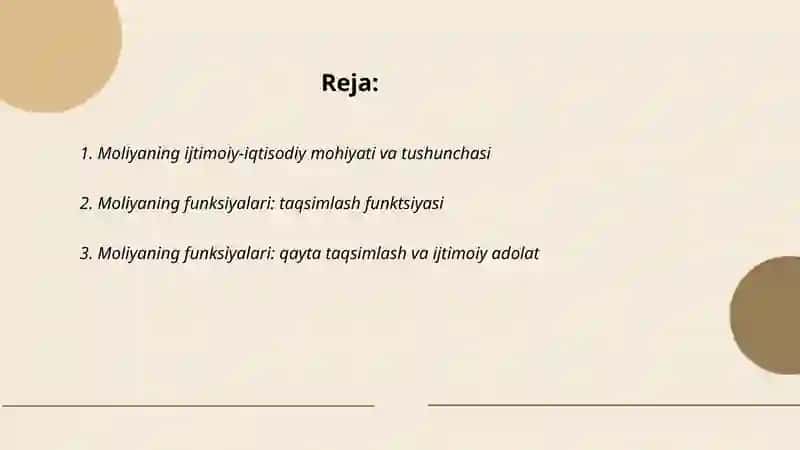 Moliyaning ijtimoiy iqtisodiy mohiyati va funksiyalari 2