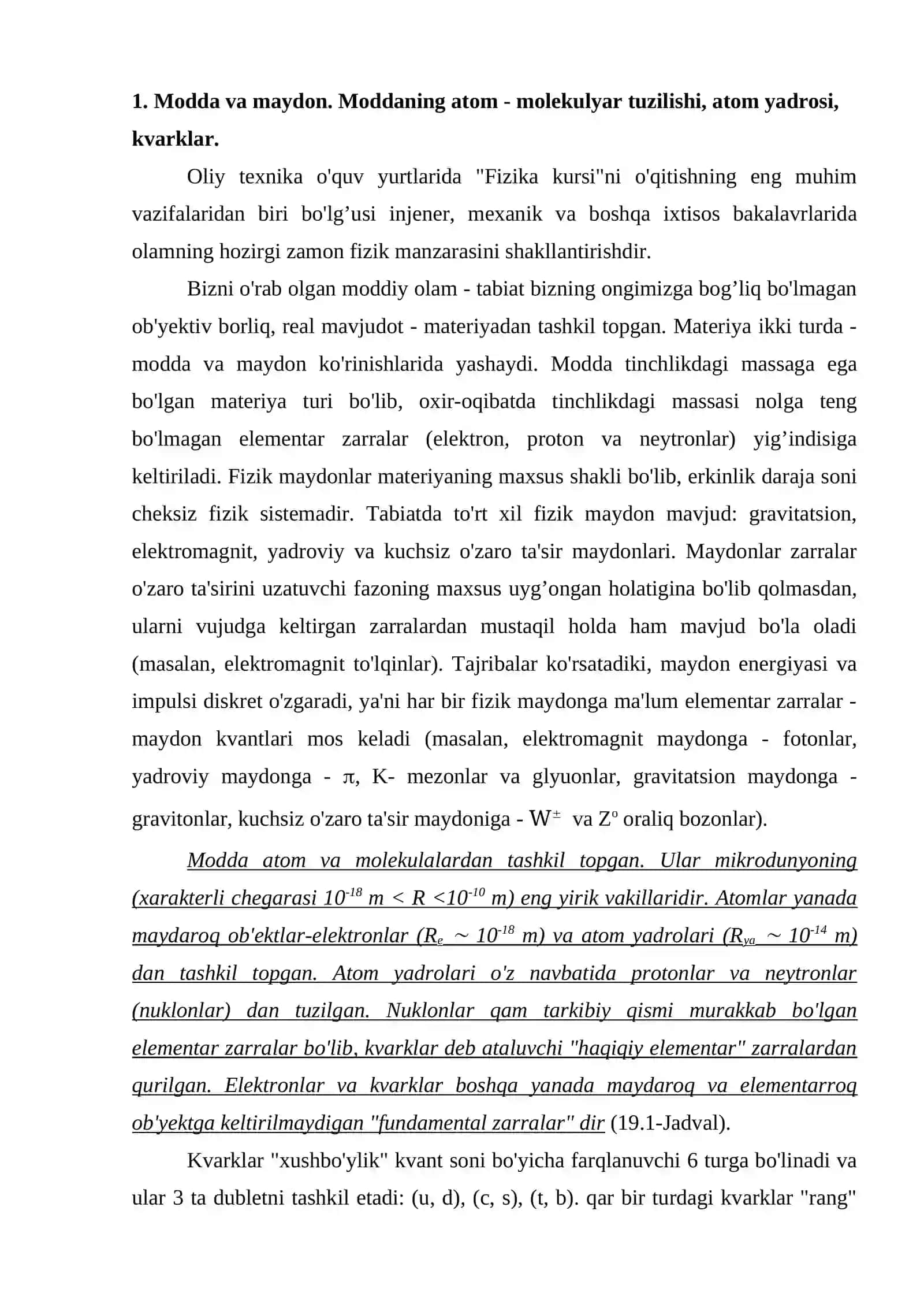 Fizika kursi 2