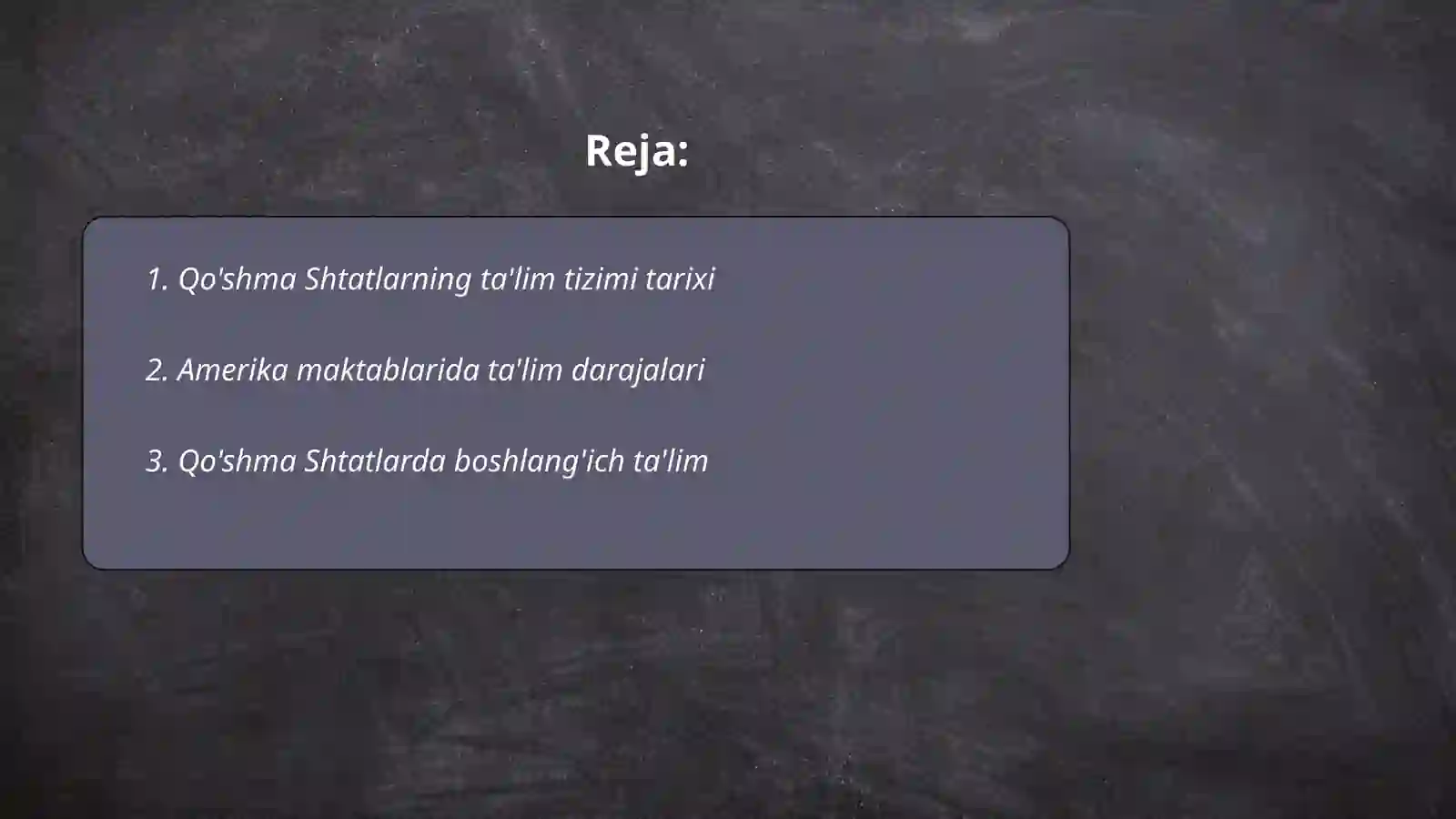 Amerika ta’lim tizimi 2