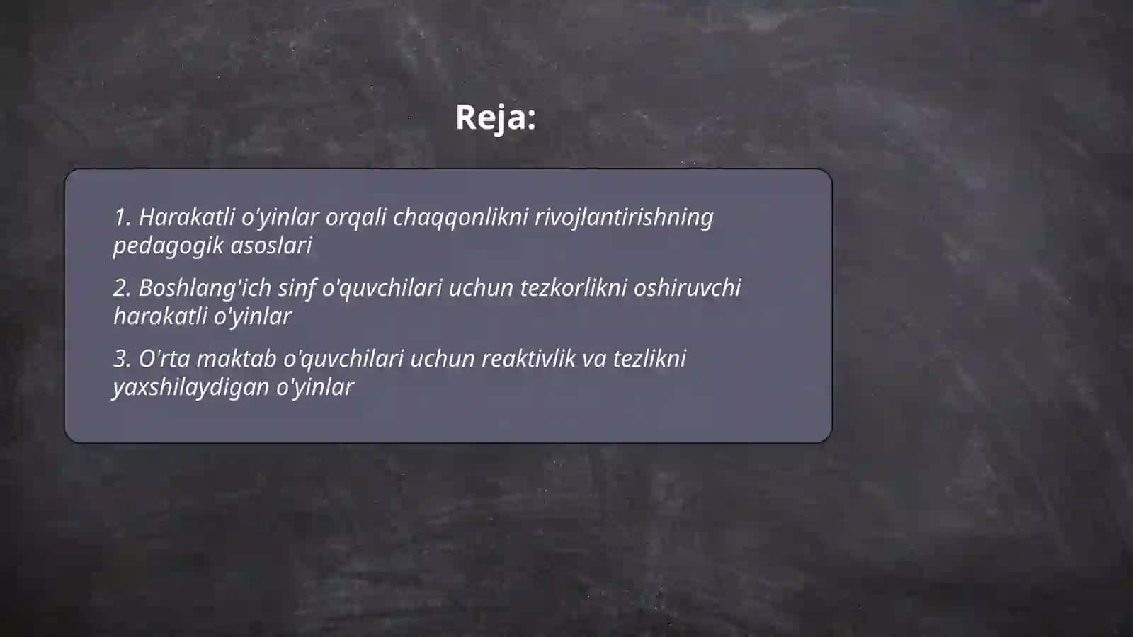 Harakatli òyinlar orqali chaqqonlik va tezkorlikni rivojlantirish 2