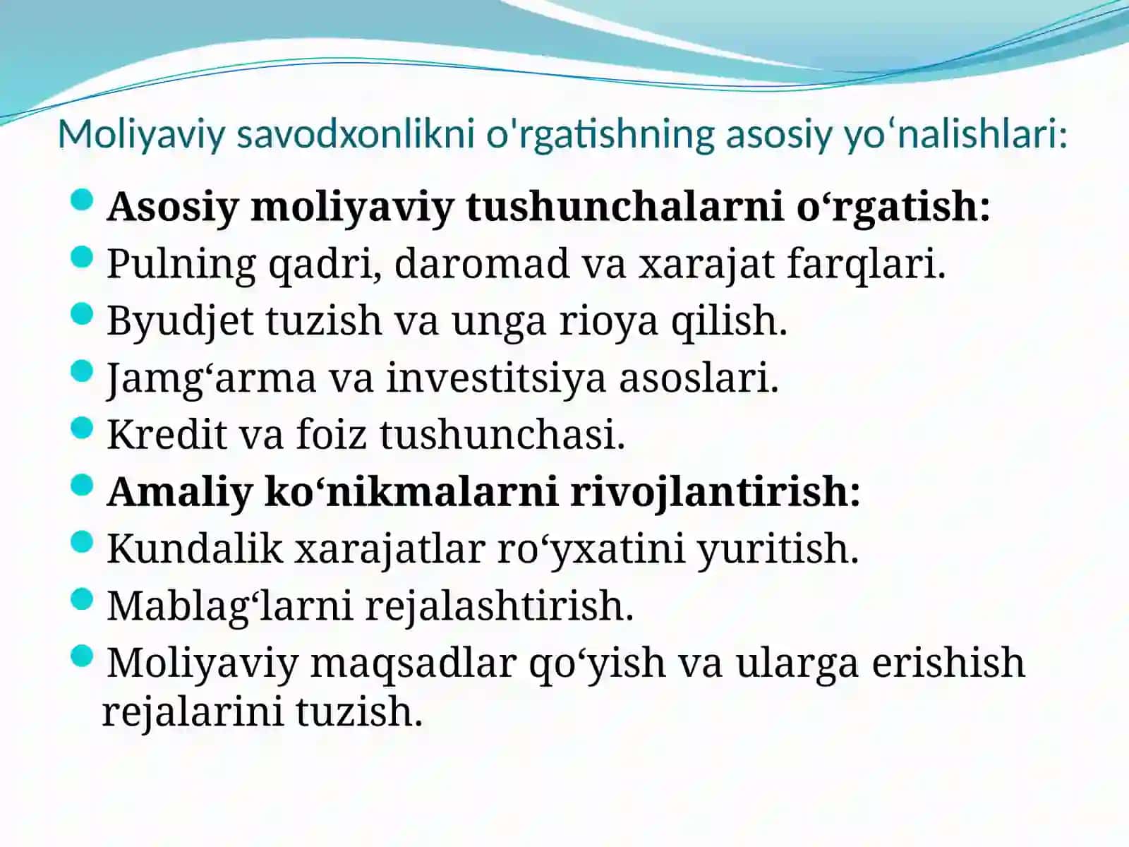 Moliyaviy savdoxonlik 2