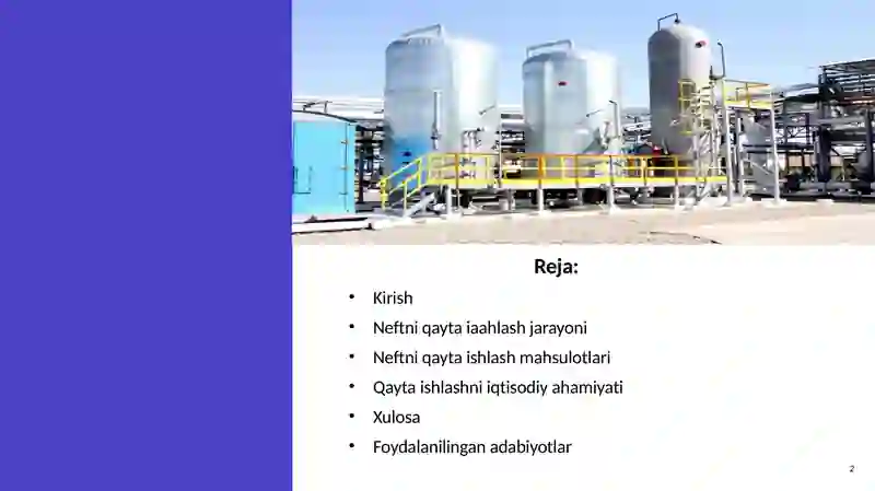 NEFT MAHSULOTLARINI QAYTA ISHLASH 2