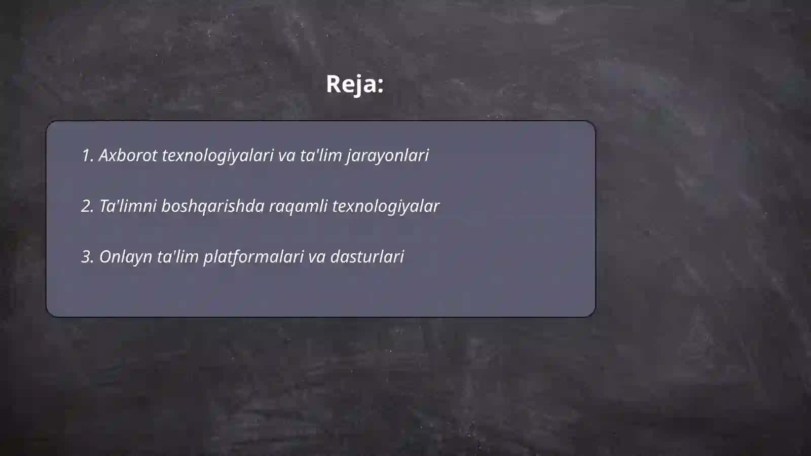 Ax borot texnologiyalari va ta'lim jarayonlari 2