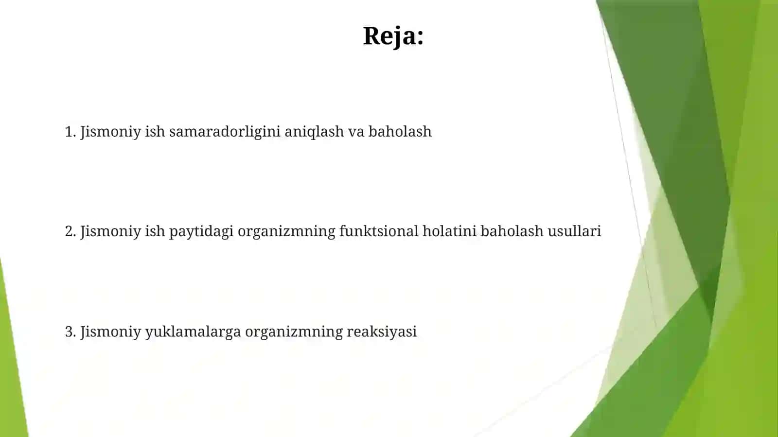 Jismoniymehnatnibajarishdaorganizmningfunksiyonalholatinibaholash 2